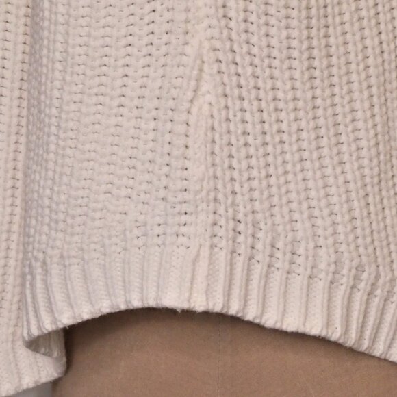 Tommy Hilfiger White Cotton Blend Sweater Cape Size XS / S - Picture 4 of 10